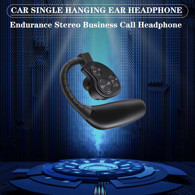 [Australia - AusPower] - DECWIN Car Earphones,Bluetooth Headset 12H Playtime Wireless Cell Phones Earpiece with Mic,Business Headphones Wireless Earphones Fits Right in-Ear Driving Earbuds for iOS Android 
