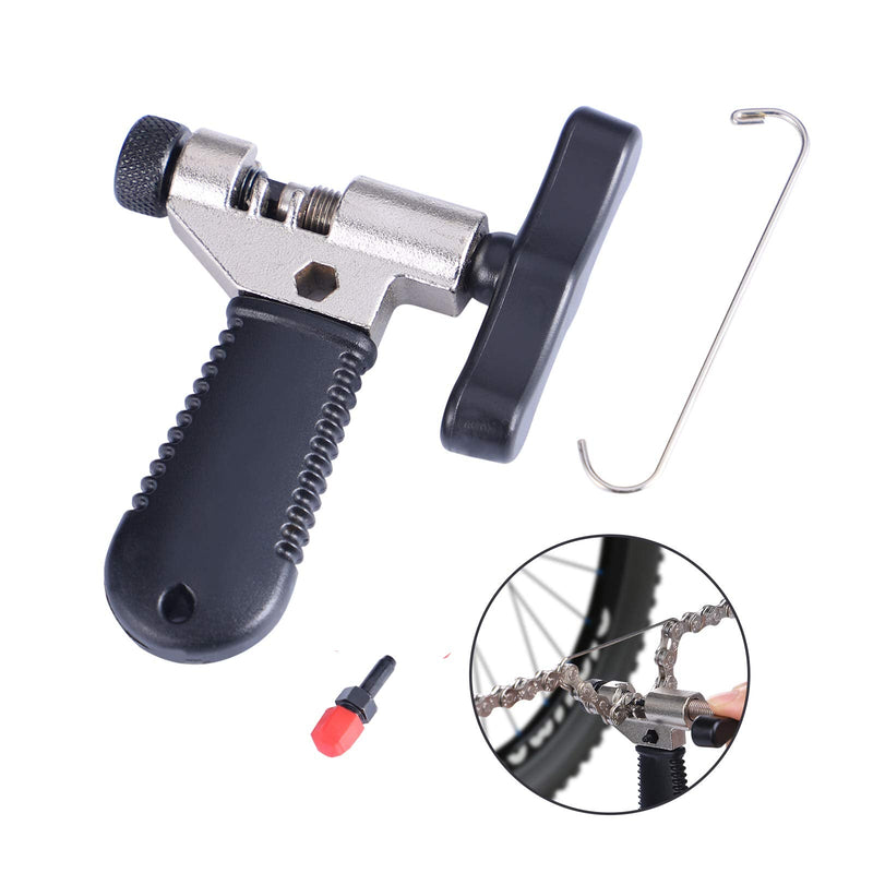[Australia - AusPower] - Aunocy Bike Chain Removal Tool – Bicycle Chain Repair Kit – Bike Link Plier, Chain Breaker Splitter Tool and 6 Pairs of Links – Easy to Use – Quick Fix – Premium Tool Kit for Cyclists 