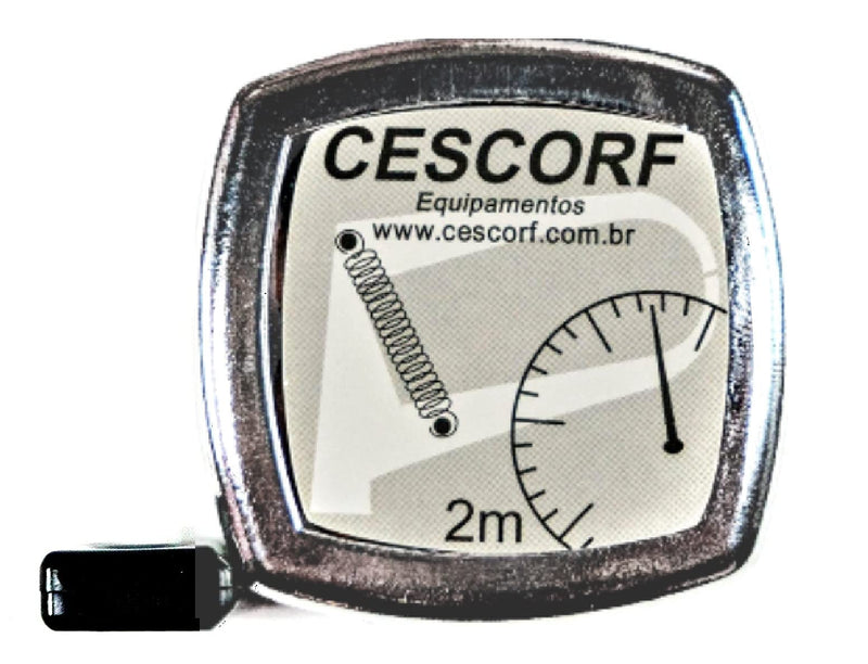 [Australia - AusPower] - Cescorf Anthropometric Tape Measure with Flat Flexible Steel Blade for Body Circumference Measurements, 6mm x 2m, Metric, with Blank Space Before Zero, Ideal for Dieticians, Nutritionists, Trainers 