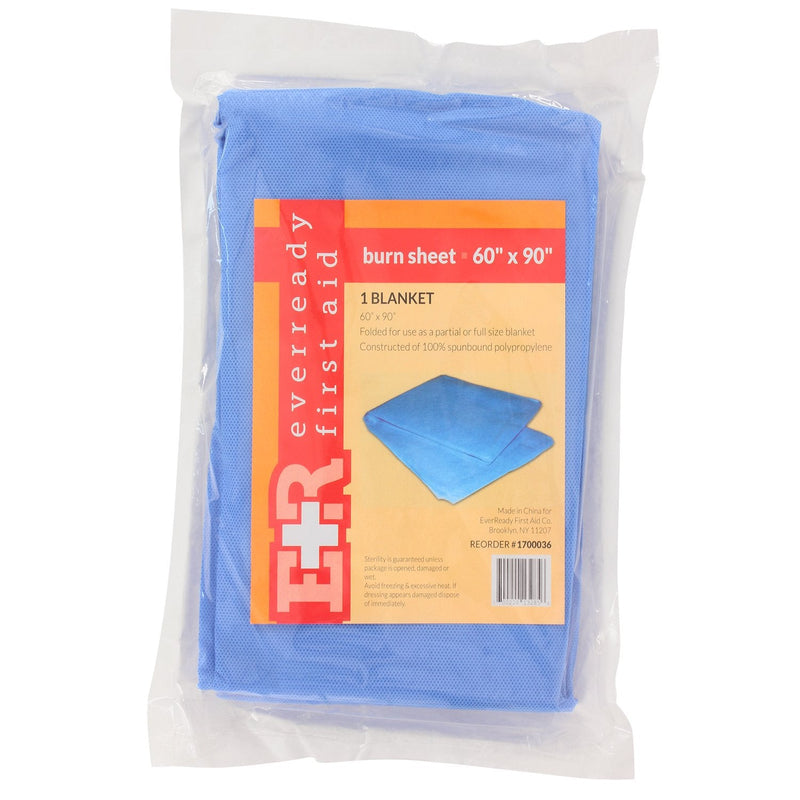 [Australia - AusPower] - Ever Ready First Aid Sterile Burn Sheet Blanket – 60”x 90” (6 Count) 6 