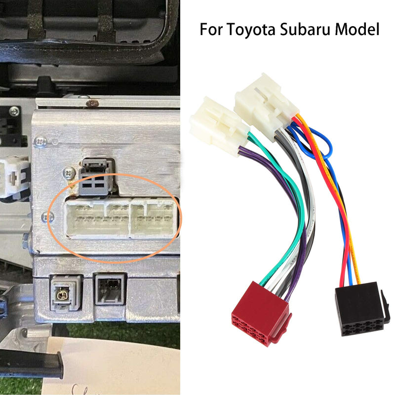 [Australia - AusPower] - RED WOLF Aftermarket Radio Stereo Install ISO Wire Harness Connector Adapter Replacement for Toyota Tacoma 2005-2020, RAV4 1994-2020, Subaru 2012-2019 WRX, 2018-2021 Forester Non-JBL System Only 