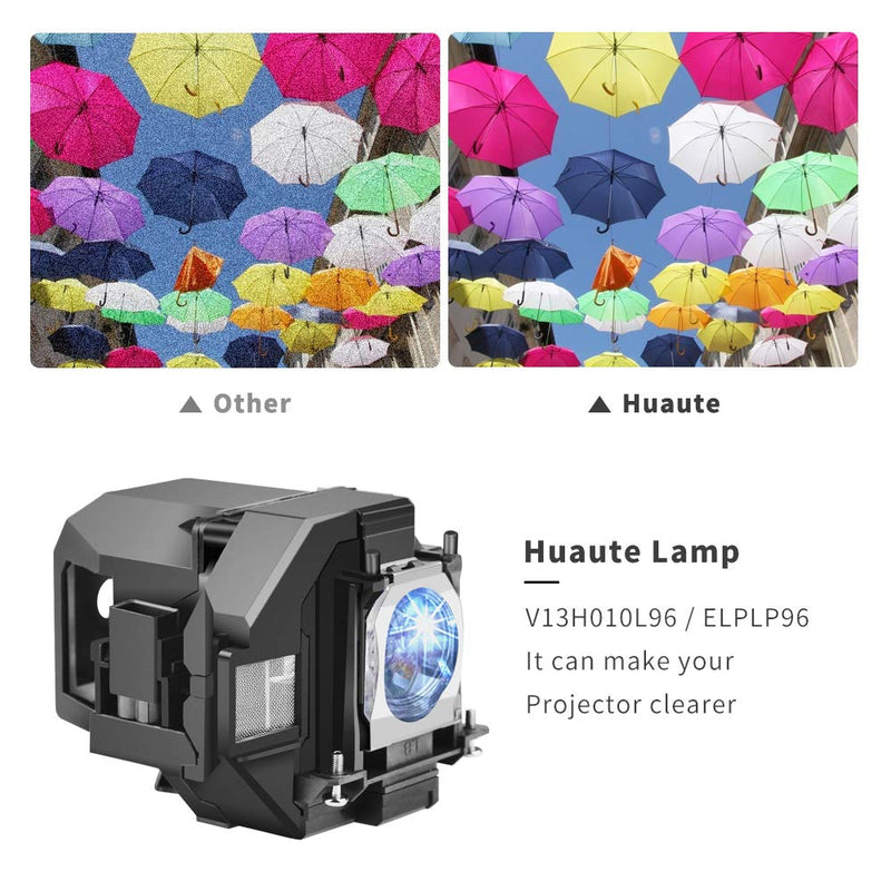 [Australia - AusPower] - Huaute V13H010L96 Replacement Projectors Lamp Fits for Epson ELPLP96 EB-108 EB-2042 EB-970 EB-980W EB-990U EB-S39 EB-S41 EB-U05 W05 W39 W42 EH-TW5600 TW650 EX-X41 EX9210 EX9220 VS250 VS350 VS355 