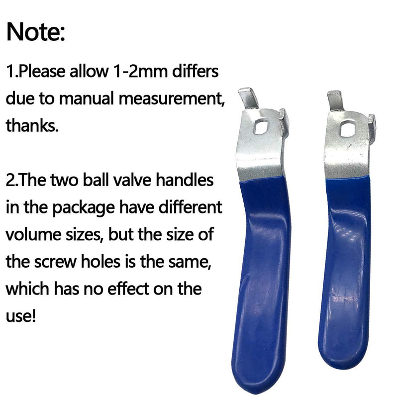 [Australia - AusPower] - 3 Pcs Red Valve Handle Hole Size 6x10mm,Hole Thickness 2.5mm,Total length 120mm（6x10x2.5mm） 3 Pcs 