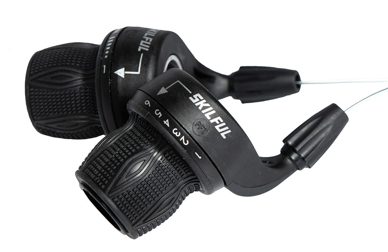 [Australia - AusPower] - MEGHNA Bicycle Bike Cycle Speed Lever Twist Shifter Lever 6-Speed 7-Speed Grip Shift Mountain Bike Gear Grip Shift(Pair) 