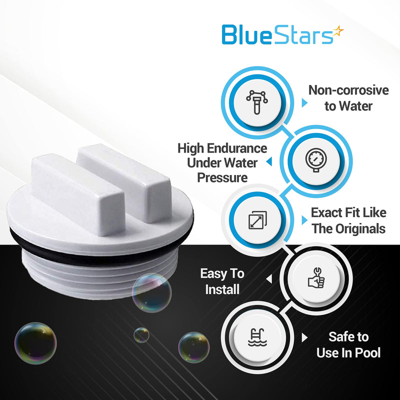 [Australia - AusPower] - BlueStars Ultra Durable SP1022C 1.5" Pool Plug with O-Ring Threaded for Winterizing Pools During Winter Season and for Most Hayward Pentair Pool Filter Drain Plug - Pack of 7 