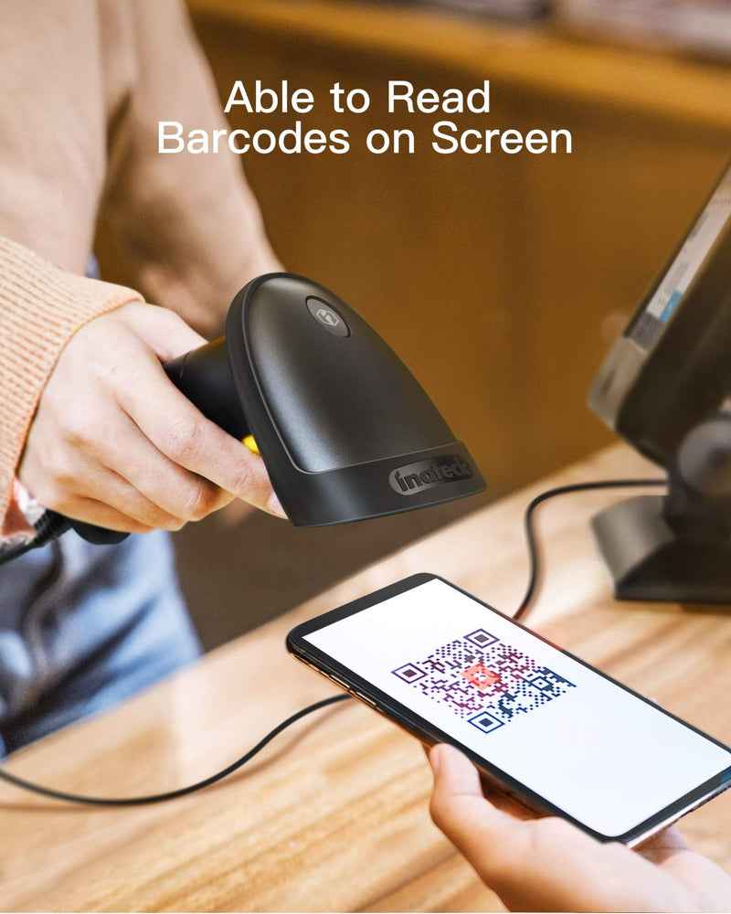 [Australia - AusPower] - Inateck Barcode Scanner, 1D 2D USB Plug and Play, Read Barcode on Screen and GS1 Barcode, BCST-53 