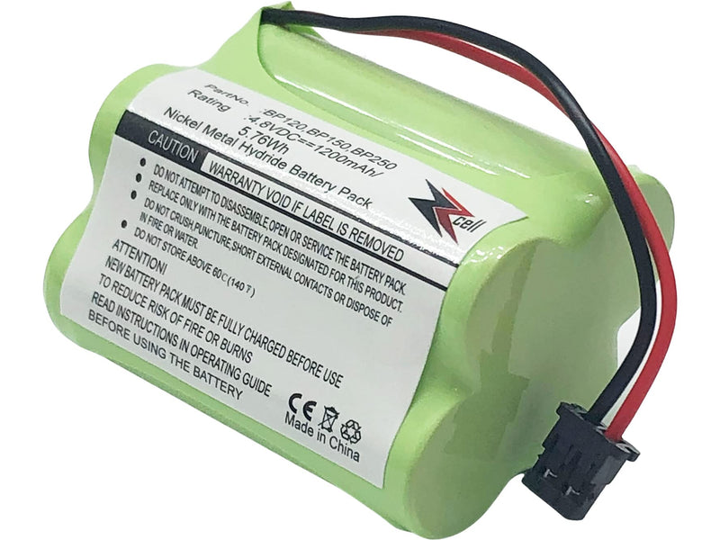 [Australia - AusPower] - 2-Pack ZZcell Battery for Bearcat Sportcat BP120 / BP150 / BP180 / BP250, Uniden BBTY0356001 1200 mAh 