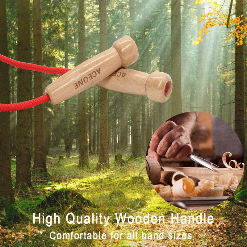 [Australia - AusPower] - 16 FT Long Jump Rope for Kids, Adjustable Double Dutch Skipping Rope with Wooden Handle, Multiplayer Team Jumping Rope for Outdoor Fun, School Sport, Party Game, Birthday Gift 