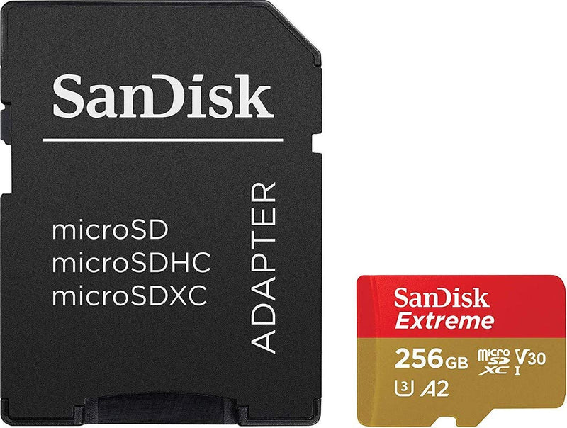 [Australia - AusPower] - SanDisk 256GB Extreme UHS-I microSDXC Memory Card with SD Adapter 