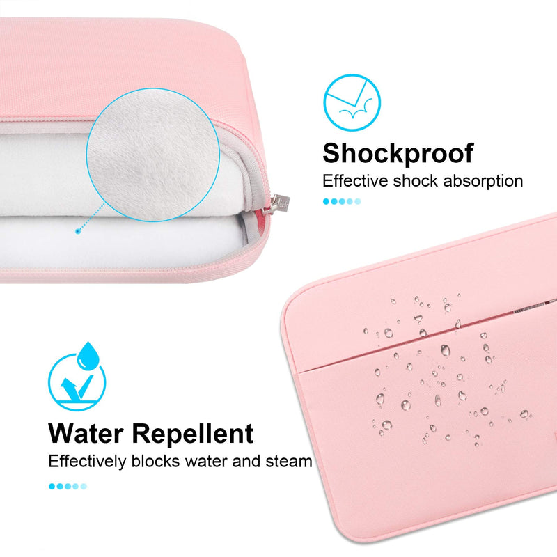 [Australia - AusPower] - Lacdo Laptop Sleeve Case for 15 inch New MacBook Air M2 2023 A2941, 15 inch MacBook Pro A1990 A1707, Dell XPS 15 Plus 2022-2020 Computer Bag with Accessory Pocket, Shockproof, Water-Resistant, Pink New MacBook Air 15 Inch 