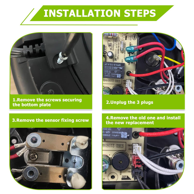 [Australia - AusPower] - EPLZON Pressure Sensor Home Kitchen Instants Pot Bimetal Thermost Pressure Switch Replacement Parts(pack of 2PCS) 2PCS Pressure Sensor 