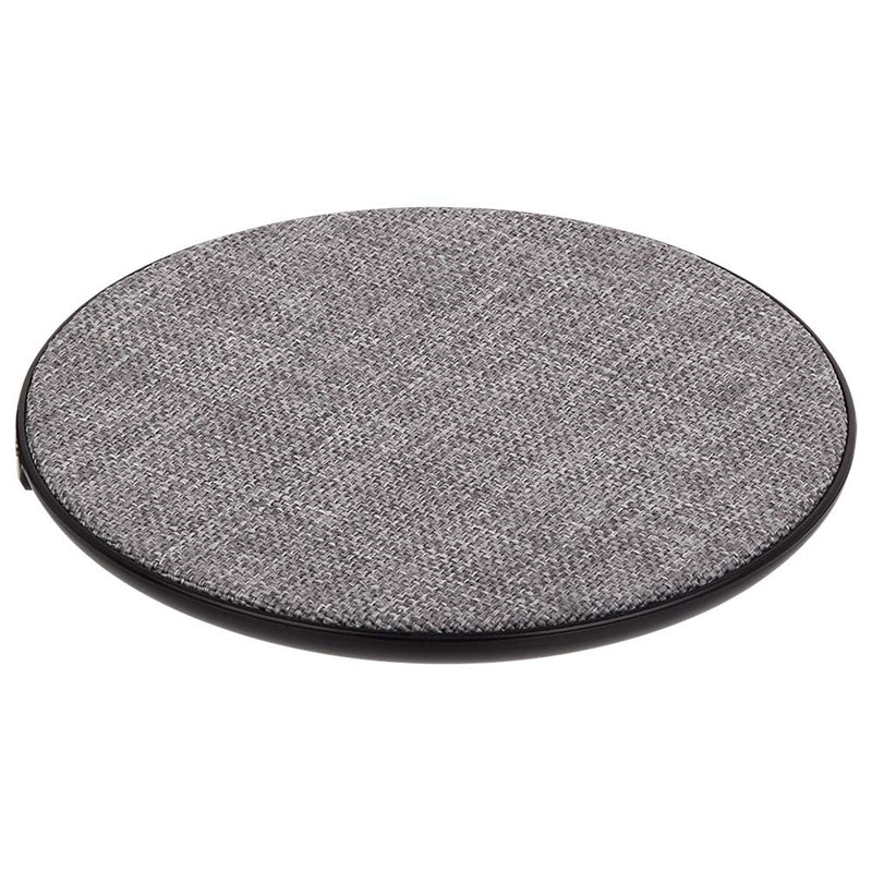 [Australia - AusPower] - Case-Mate - POWER DISC - Wireless Charger - Black w/ Grey Fabric Top - Charges all Qi Enabled Devices - Universal - Black/Gray 