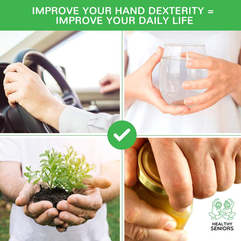 [Australia - AusPower] - Healthy Seniors Squeeze Balls for Hand Therapy - Perfect for Rheumatoid Arthritis 