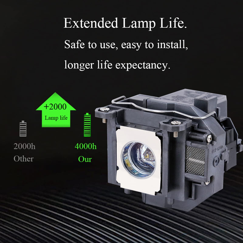 [Australia - AusPower] - YOSUN V13h010l57 Projector Lamp for Epson Brightlink 450wi 455wi Powerlite 450w 450wi 460 Elplp57 Projector Replacement Lamp Bulb 