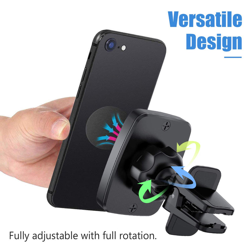 [Australia - AusPower] - Magnetic Phone Car Mount, WixGear [2 Pack] Air Vent Car Phone Mount Holder, Phone Holder for Car with Twist-Lock base, Compatible with Apple iPhone 13 Pro Max, 12 Pro, Samsung Galaxy S21, S20 and More 
