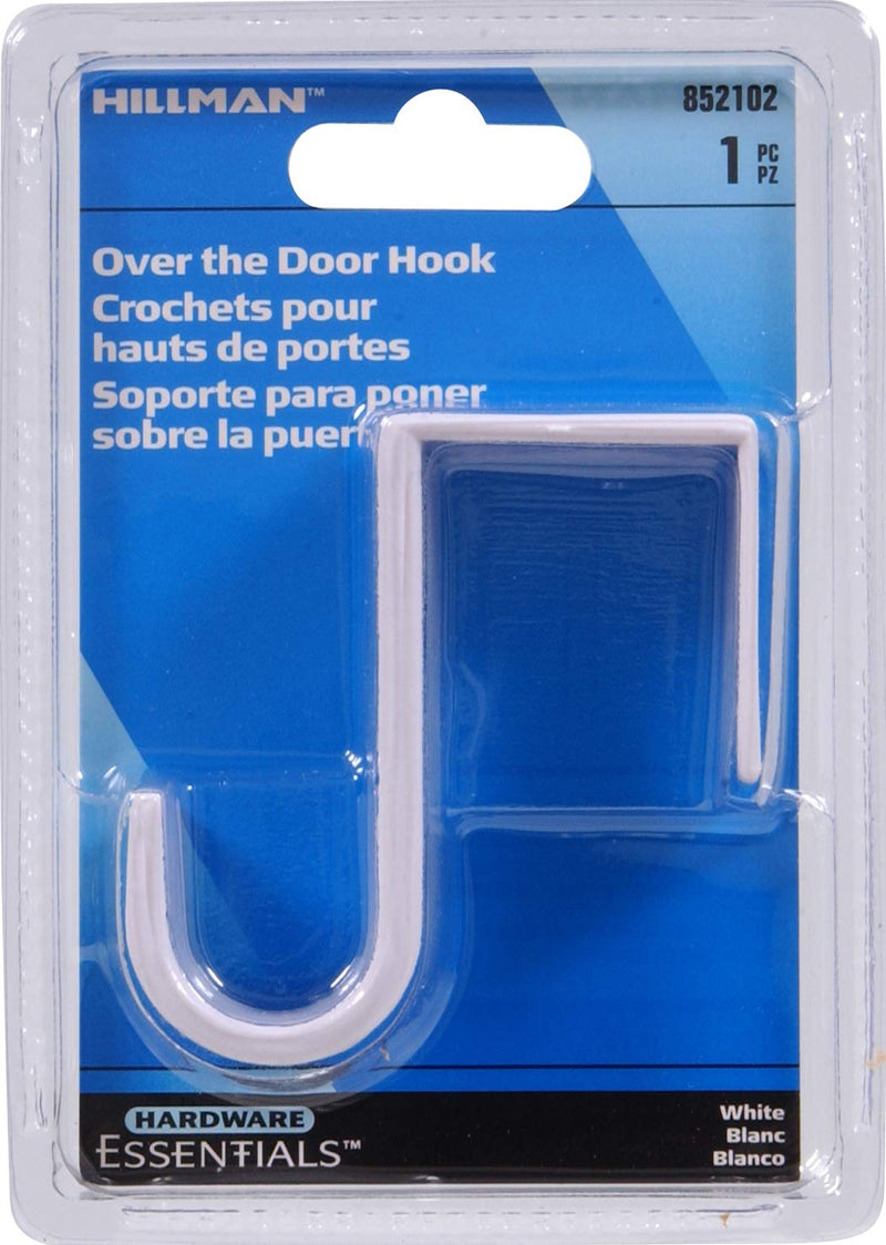 [Australia - AusPower] - Hillman Hardware Essentials 852102 Over The Door Hook Small Plastic White 