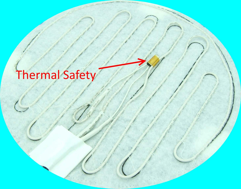 [Australia - AusPower] - Brewing & Fermentation Heat Pad for Homebrew Beer & Wine Fermenting 120VAC 12 or 25 Watt Heating Mat: Safe for Plastic/Glass Carboy Fermentors w/Heater Temp Strips (10" Heat Mat + Heating Thermostat) 10" Heat Mat + Heating Thermostat 
