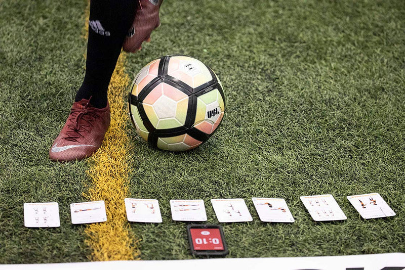 [Australia - AusPower] - Kick Deck Soccer Training Program | 52 Card Training Deck to Improve Technique, Juggling, Strength and Core 
