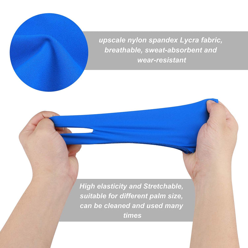 [Australia - AusPower] - Artist Drawing Tablet Gloves Two Finger Graphics Painting Glove Free Size Creative Both Right and Left Hand 4 Pack Black Blue M 