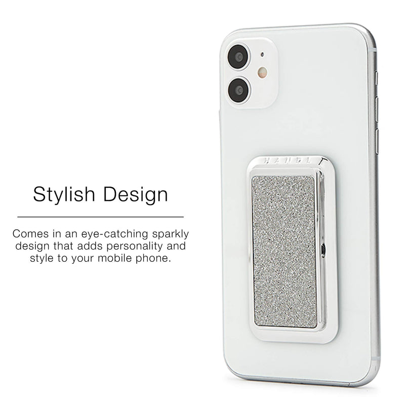[Australia - AusPower] - HANDL New York Silver Glitter HANDLstick Silver Glitter Grip and Stand for Smartphone 