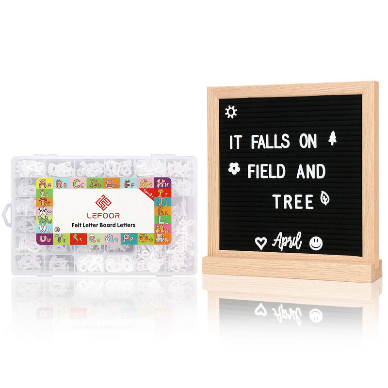 [Australia - AusPower] - Letter Board Letters Only,646 PRE-Cut Characters (3/4 and 1 Inch,White) with Sorting Tray,Felt Letter Board Letters (Choice B) Choice B 