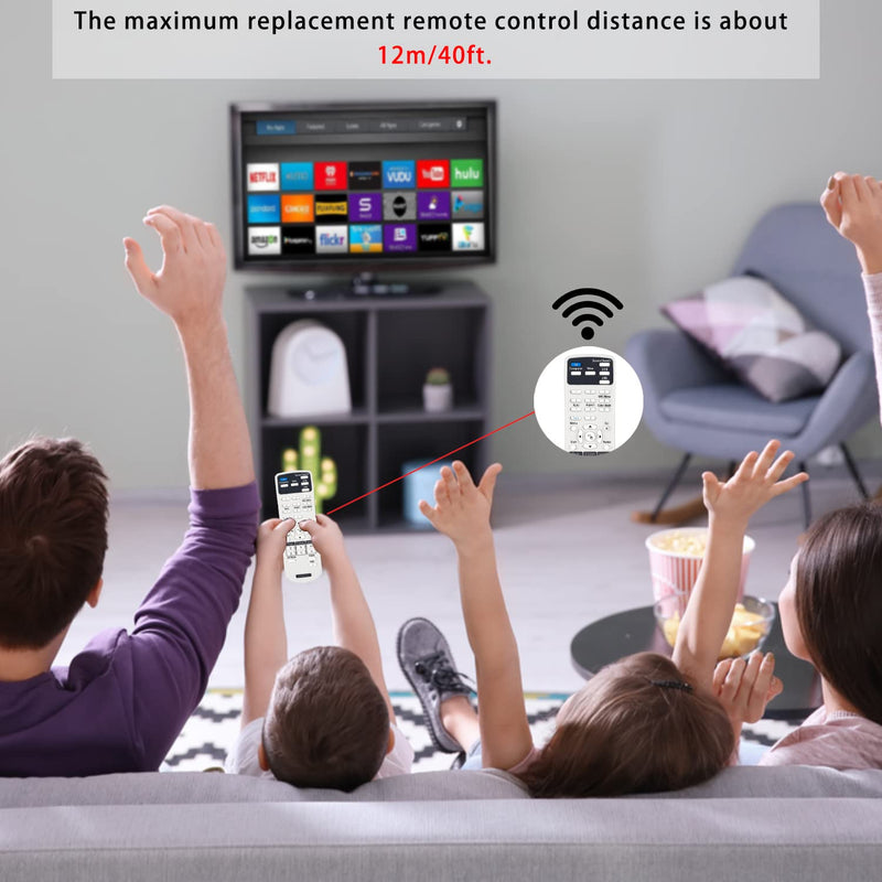 [Australia - AusPower] - CHUNGHOP Universal Projector Remote Control for Epson Projector Remote PowerLite Home Cinema 1040 PowerLite Contoller-No Program Needed 