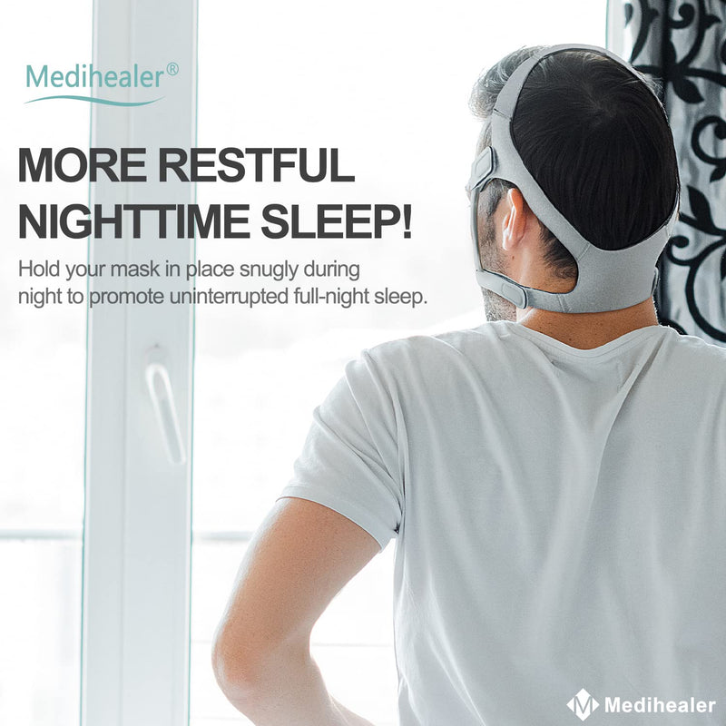 [Australia - AusPower] - 2Packs CPAP Headgear, 2Pack Replacement Headgear, Standard Mask Straps, Snugly Fit and Reduce Air Leaks, Frame and Clip Not Included, Great-Value Supplies by Medihealer. 
