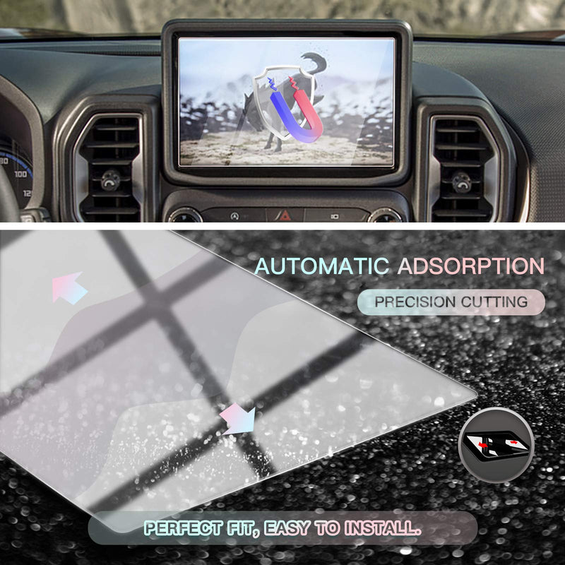 [Australia - AusPower] - CDEFG Screen Protector for Bronco Sport 2021: Car Navigation Display Touch Screen Protector for 2021 Bronco Sport SYNC3 8 Inch Tempered Glass Screen Protector Foils 