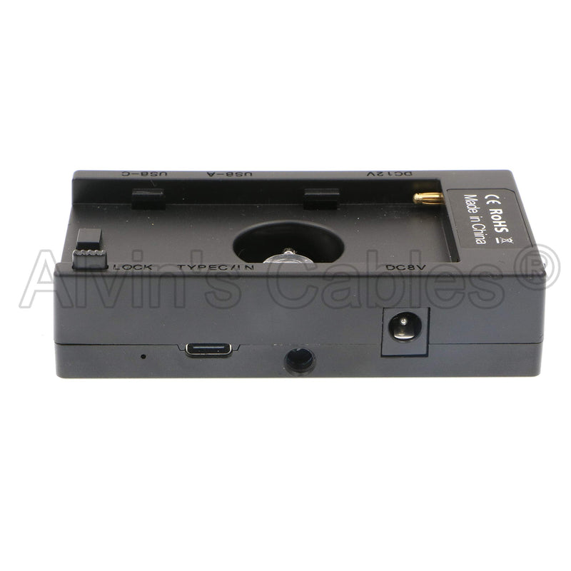 [Australia - AusPower] - Alvin’s Cables F970 F550 F770 Multi-Use Power Supply Adapter with DC 12V 8V Output USB-C 9V Fast Charging Type-C 5V Power Input for Sony NP-F Series Batteries 