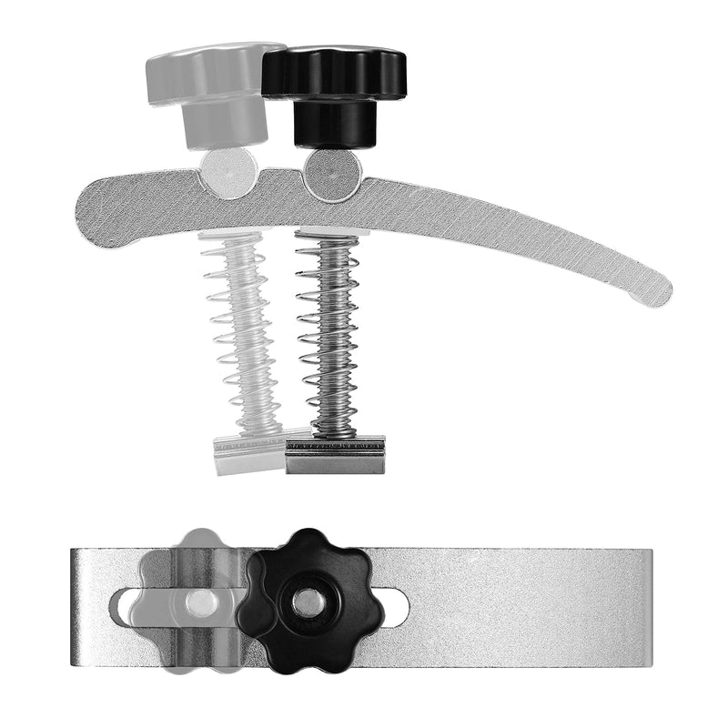 [Australia - AusPower] - Genmitsu 2PCS T-Track Hold Down Clamp Kit, for Woodworking Metalworking, Compatible with MDF Spoilboard with 6mm(0.24'') Threaded Hole and Aluminum Spoilboard for M6 T-slot Nut 16 x 16mm(0.6 x 0.6'') 