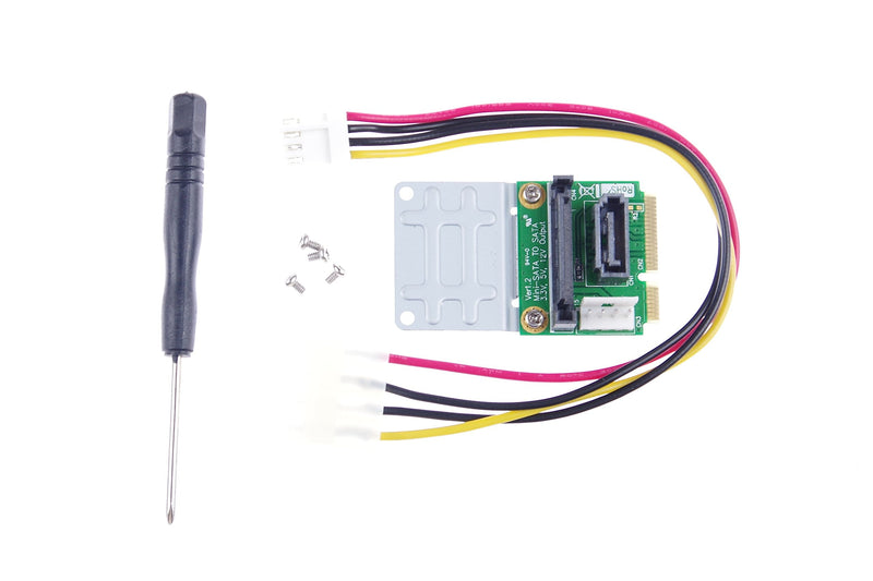 [Australia - AusPower] - KNACRO Mini SATA to SATA Adapter 7Pin (with Power Interface) 
