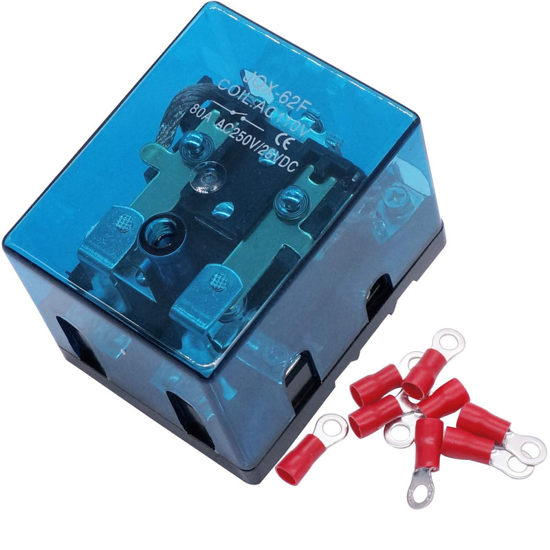 [Australia - AusPower] - TWTADE/JQX-62F-2Z Coil Voltage AC 110V 80A DPDT Electronmagnetic Relay,High Power Relay AC 110V 