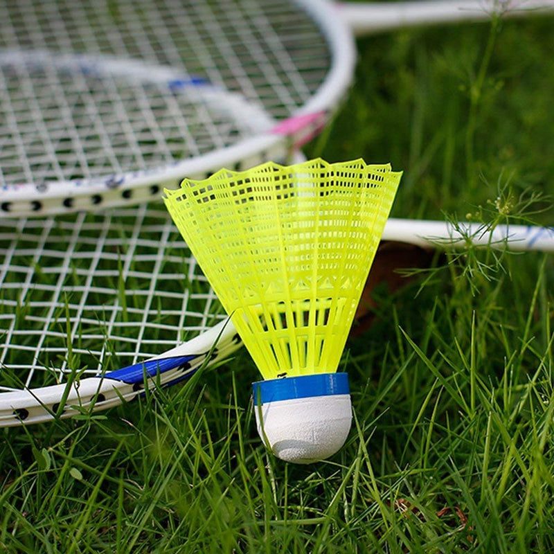 [Australia - AusPower] - ZHENAN 12-Pack Advanced Nylon Feather Shuttlecocks,77 Grains-High Speed Badminton Balls (Yellow,Nylon) with Great Stability and Durability,Indoor Outdoor Sports Hight Speed Training Badminton Birdies 