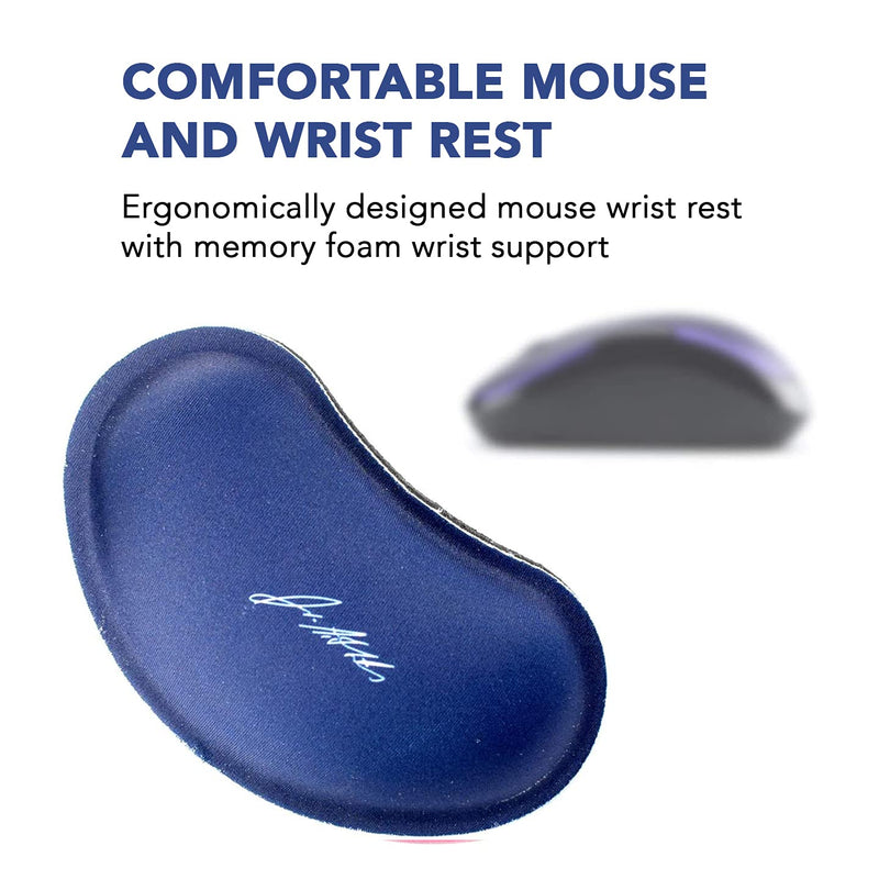 [Australia - AusPower] - Doctor Developed Ergonomic Wrist Rest for Mouse & Keyboard and Perfect for Good Wrist Health, Posture & Joint Conditions by Dr Arthritis - Blue 