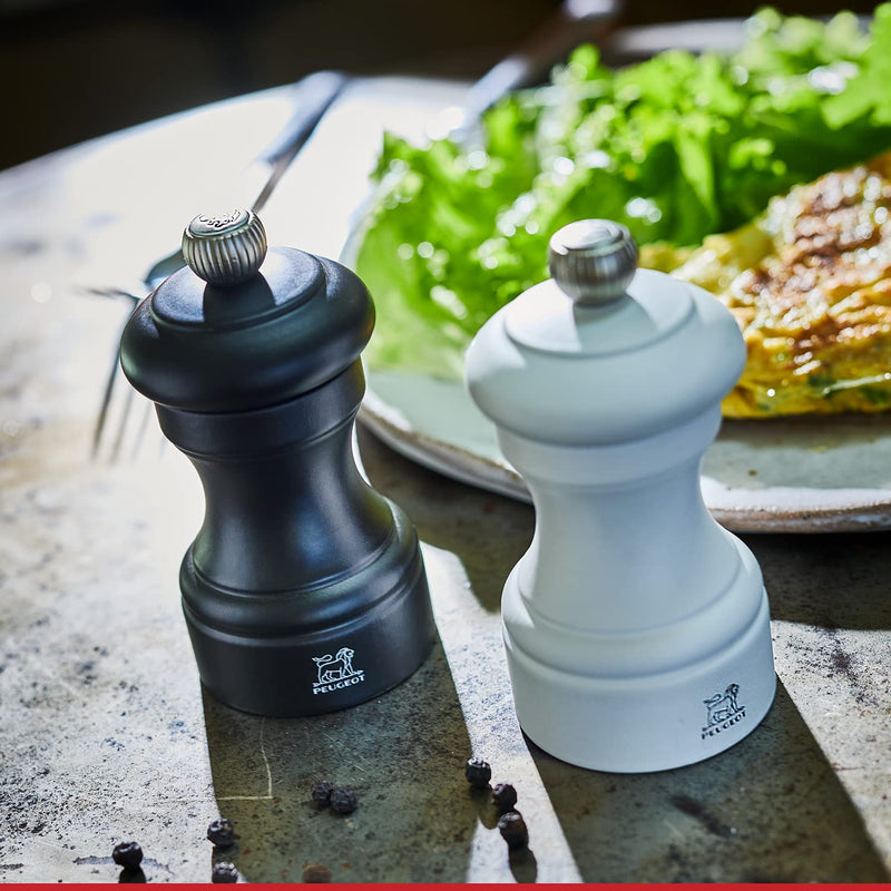 [Australia - AusPower] - Peugeot Bali FONTE Pepper Mill, 6x6x8 cm, Black/White 