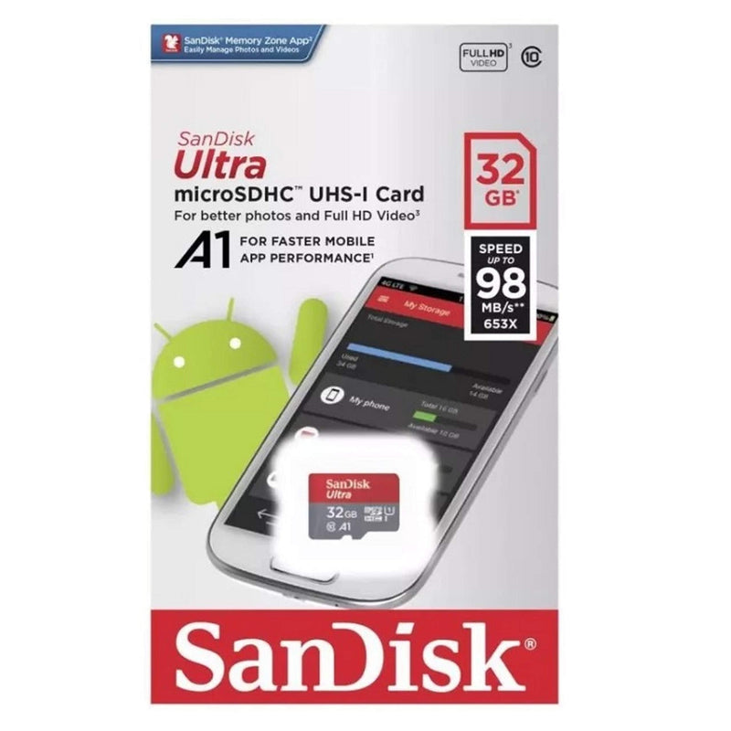 [Australia - AusPower] - SanDisk Ultra 32GB Micro SDHC Memory Card for Underwater Camera Works with Kodak ORBIT360, SP360, WPZ2 Camera (SDSQUAR-032G-GN6MN) Bundle with (1) Everything But Stromboli Micro SD Card Reader 