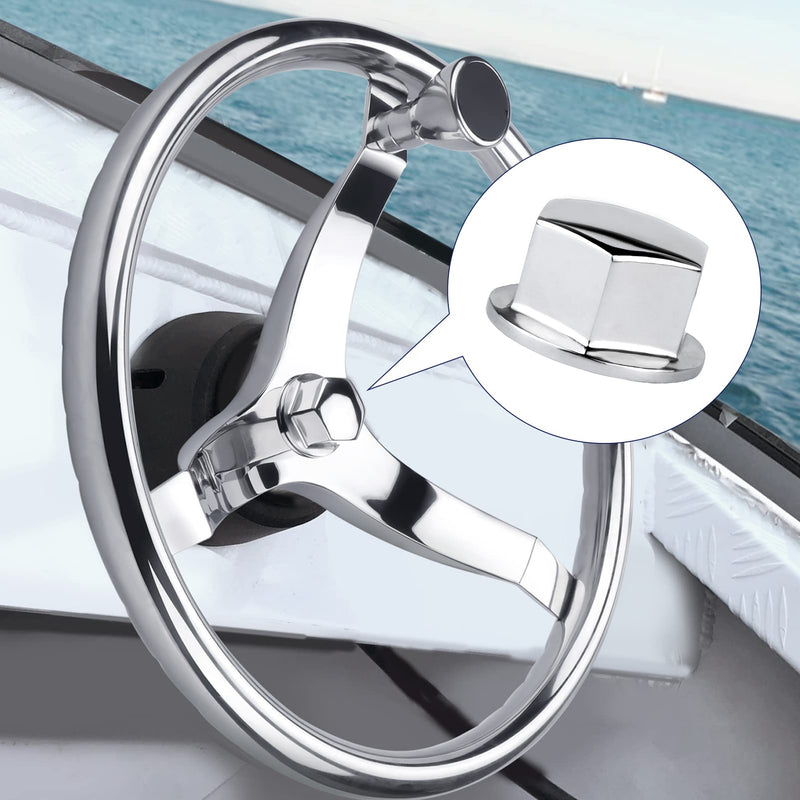 [Australia - AusPower] - 316 Stainless Steel 1/2"-20 Steering Wheel Center/Hub Nut for Teleflex manual helms system Boat, Yacht 