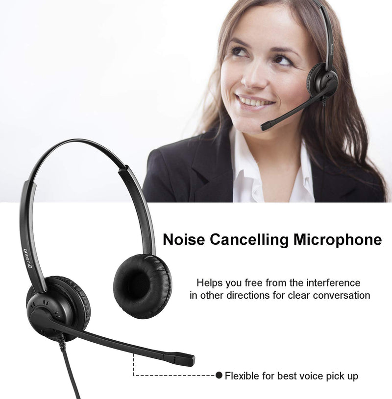 [Australia - AusPower] - Sinseng PC Headset with USB for Computer Laptop, USB Headphone with Microphone Noise Cancelling for Cisco Jabber Skype Chat Zoom Microsoft Teams, Office Headphone for Call Center Softphone 