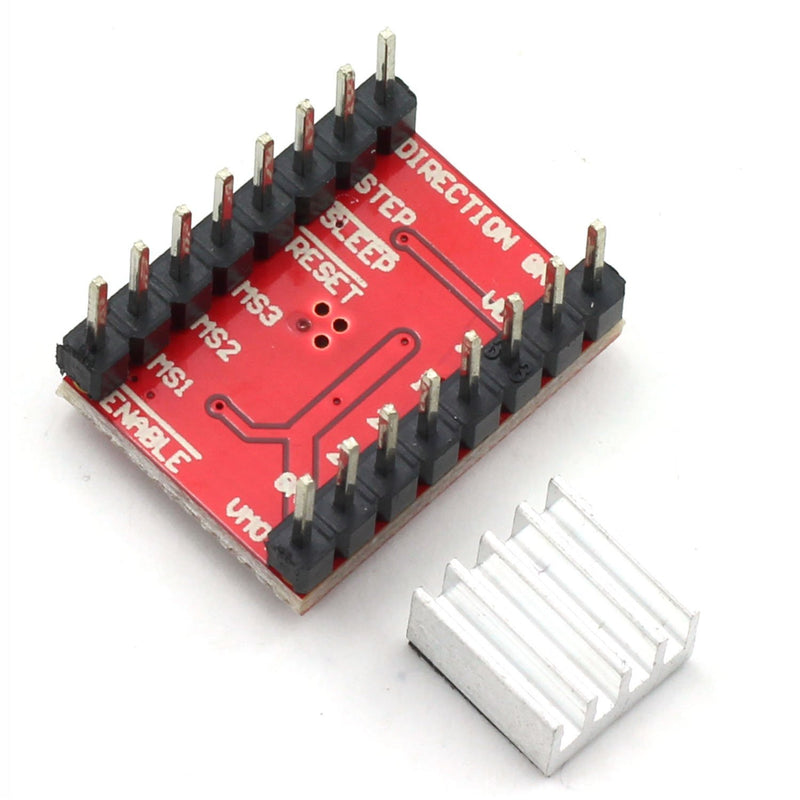 [Australia - AusPower] - ZYAMY 5pcs HR-A4988 Driver Board 3D Printer Accessories Ramps 1.4 A4988 Stepper Motor Driver with Heat Sink 