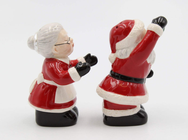 [Australia - AusPower] - Cosmos Gifts Kissing Santa Couple S/P Salt and Pepper Set, Multicolored 