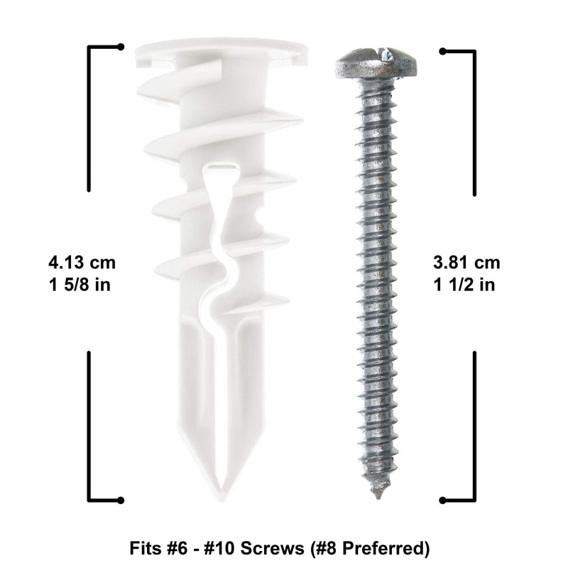 [Australia - AusPower] - TOGGLER SnapSkru Self-Drilling Drywall Anchor, Pack of 20 -5/8-in L x 3/8-in dia Standard Drywall Anchor (Screws Included) 