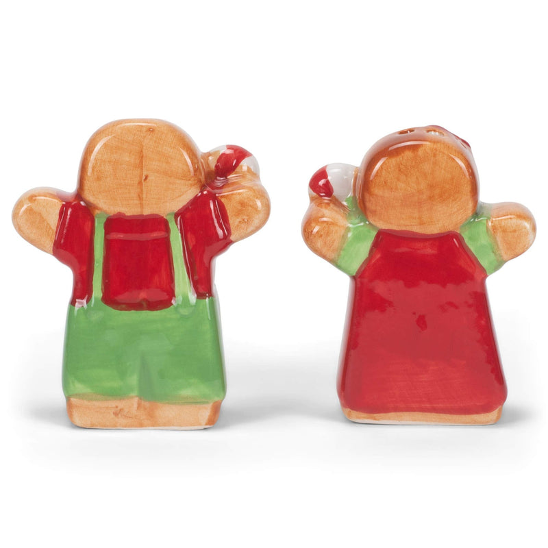 [Australia - AusPower] - Transpac Y8303 Gingerbread Couple Salt and Pepper Shakers, Dolomite, Set of 2 