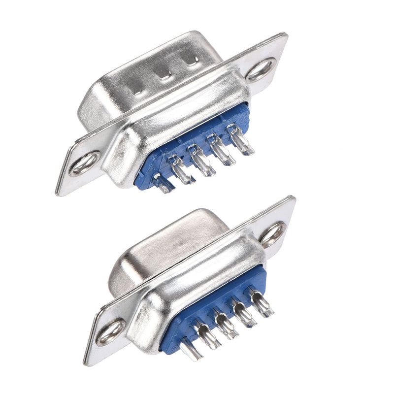 [Australia - AusPower] - MECCANIXITY D-sub DB9 Male Plug and D-sub DB9 Female Socket Board Connector RS232 Serial Port Solderless Terminal Block Adapter 5 Set 