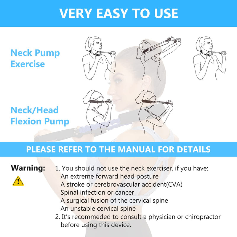 [Australia - AusPower] - Neck Stretcher Exerciser, Cervical Traction Device for Neck Pain Relief and Cervical Spine Alignment. Portable Neck Traction Exerciser for Home/Office, Neck and Shoulder Relaxer Easy to Pull. 30-35 Pound 