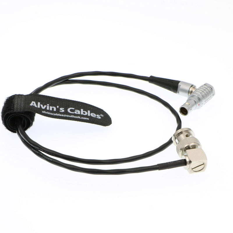 [Australia - AusPower] - Alvin’s Cables BNC to 5 Pin Timecode in Cable for ARRI Alexa Camera Sound Devices 50CM|19.7Inches BNC to 5 Pin Male Right Angle to Right Angle 50CM 