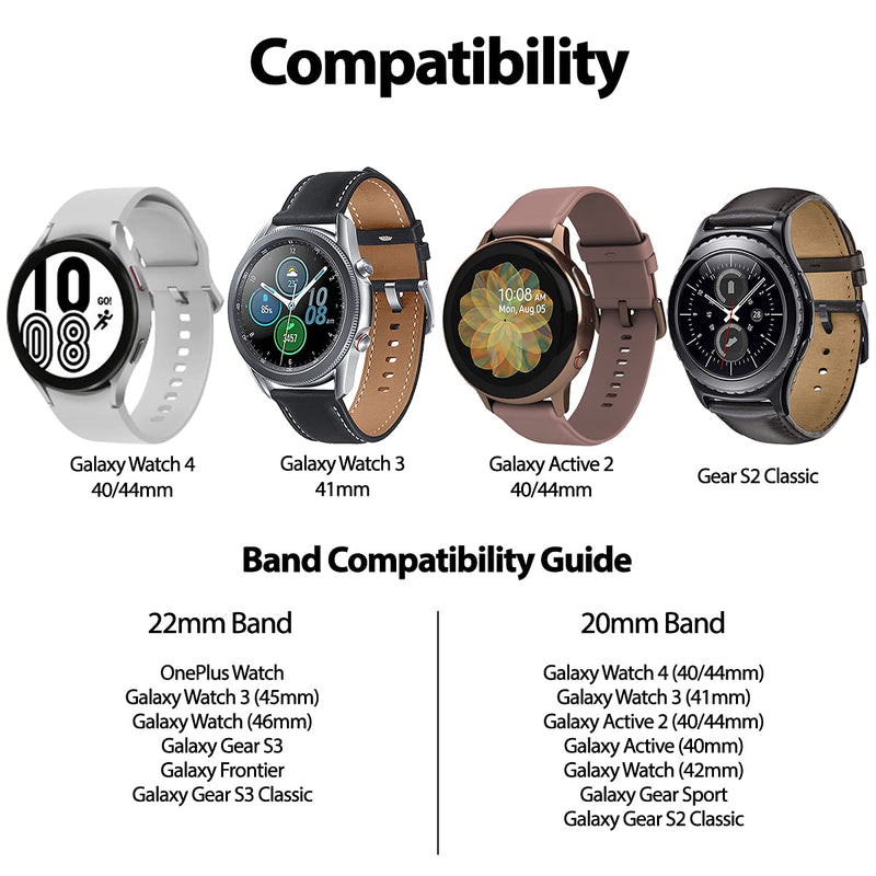 [Australia - AusPower] - Goospery Metal Band 20mm Replacement Compatible with Galaxy Watch 4 40/44mm, Galaxy Active 2 40/44mm, Galaxy Watch 42mm, Gear Sports, Gear S2 Classic, Stainless Steel Wristband (Rose Gold) GW44-MSB-RG Rose Gold 