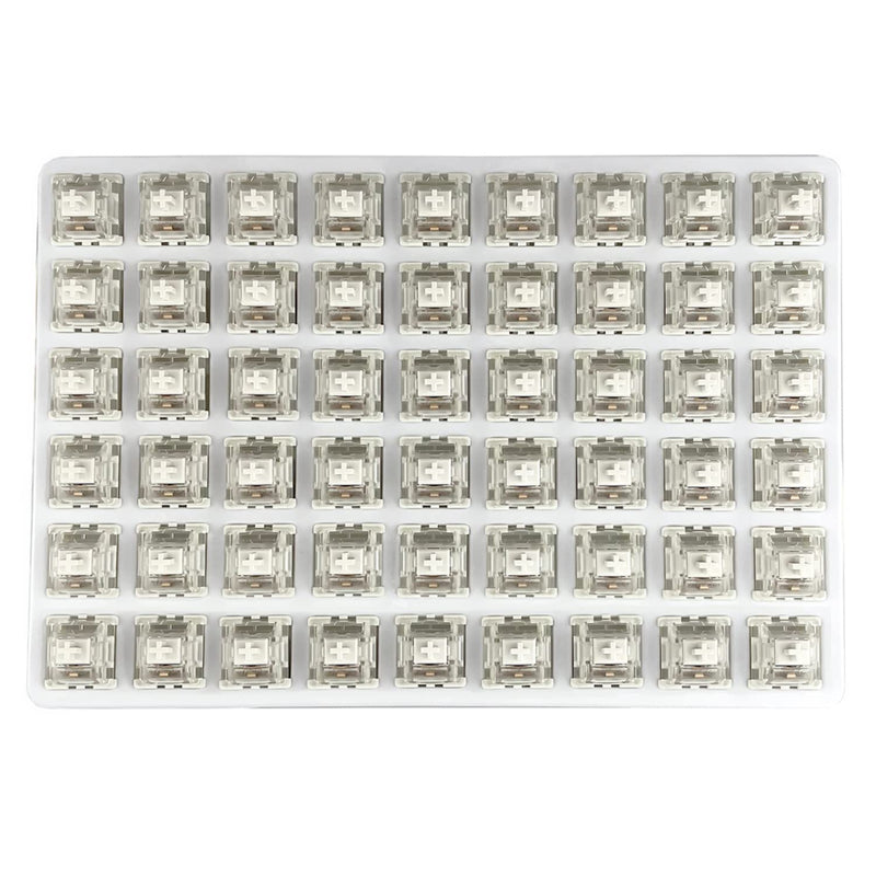 [Australia - AusPower] - Gateron G White Clear Pro Switches Pre-lubed 3pin RGB SMD Linear for Gaming Mechanical Keyboard (108pcs, Clear) 108 PCS 