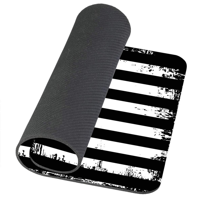 [Australia - AusPower] - Amcove Grunge American Flag USA Flag Black and White Mouse pad Non-Slip Rubber Gaming Mouse Pad Rectangle Mouse Pads for Computers Laptop Am19 