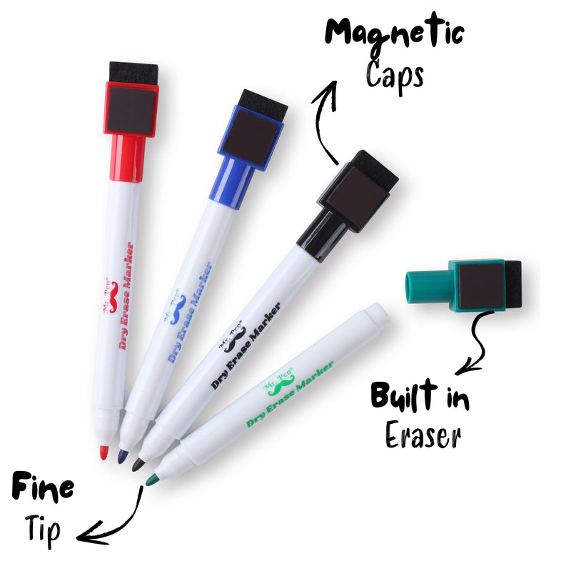 [Australia - AusPower] - Mr. Pen- Magnetic Dry Erase Whiteboard, 12" x 8.3", Magnetic Dry Erase Board Sheet with 4 Dry Erase Markers, Magnetic Whiteboard for Fridge, Fridge Whiteboard, Dry Erase Board Magnetic 