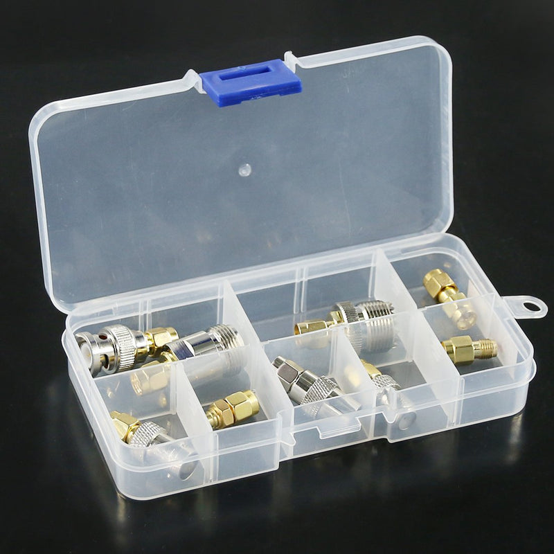 [Australia - AusPower] - Hilitchi 9 Pcs SMA to BNC RF Coaxial Coax Adapter BNC Male Female Coax Connector Kit 